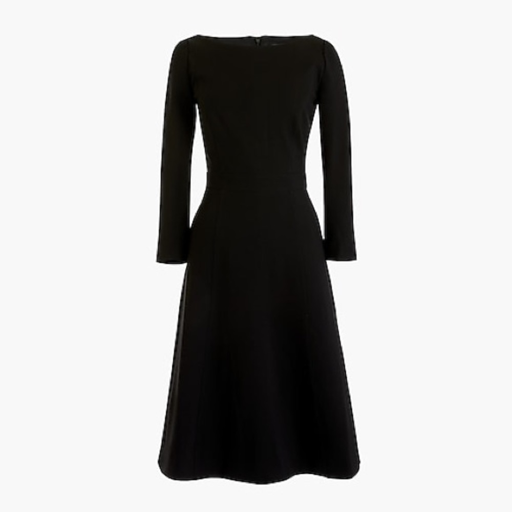 J. Crew fit & flare sheath dress in stretch ponte